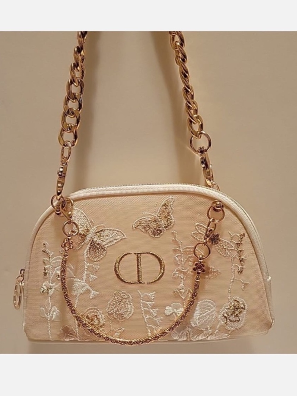 Dior Pouch in Cream with Gold
Accents - Picture 2 of 10